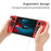 For Steam Deck Frosted PC Protective Case Detachable Game Console Anti-drop Shell - Red+Black - 4