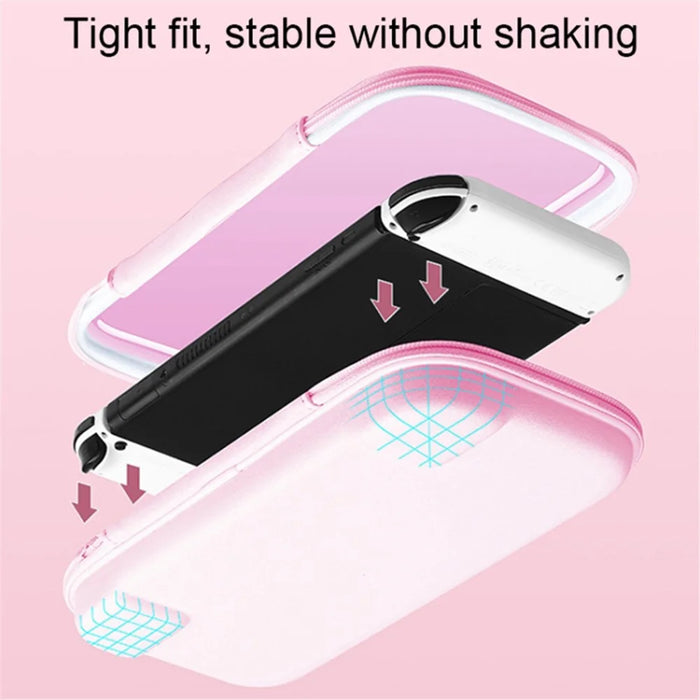 For Nintendo Switch / Switch OLED Game Console Ultralight Shockproof PC+EVA Protective Cover Clear Protective Case - White - 3