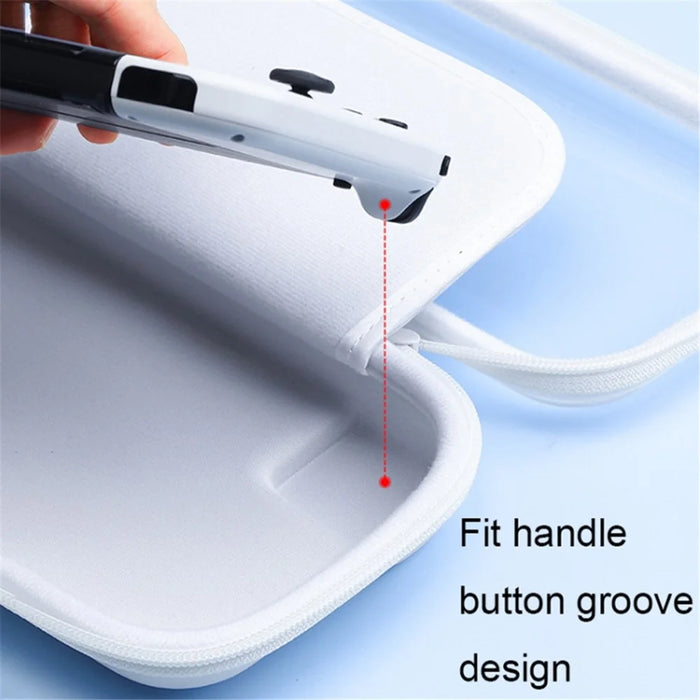 For Nintendo Switch / Switch OLED Game Console Ultralight Shockproof PC+EVA Protective Cover Clear Protective Case - White - 5
