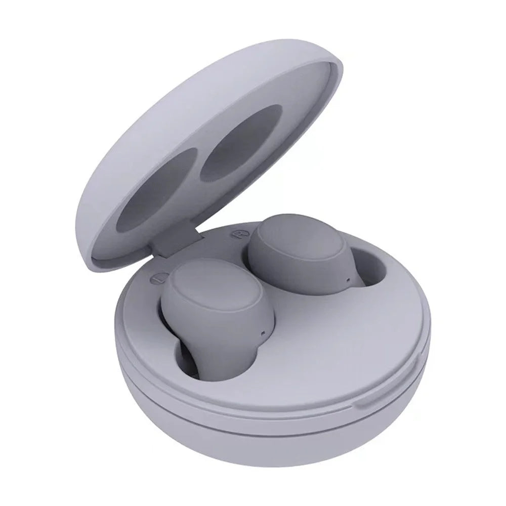 In-Ear Headset Wireless Bluetooth-compatible Earphone TWS Touch Control Gaming Headphone with Charging Case - Grey - 1
