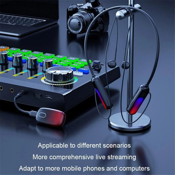 B10 4Pcs Sports Neckband Headphones Neck Hanging Wireless Bluetooth-compatible Earphones with Transmitter - 5
