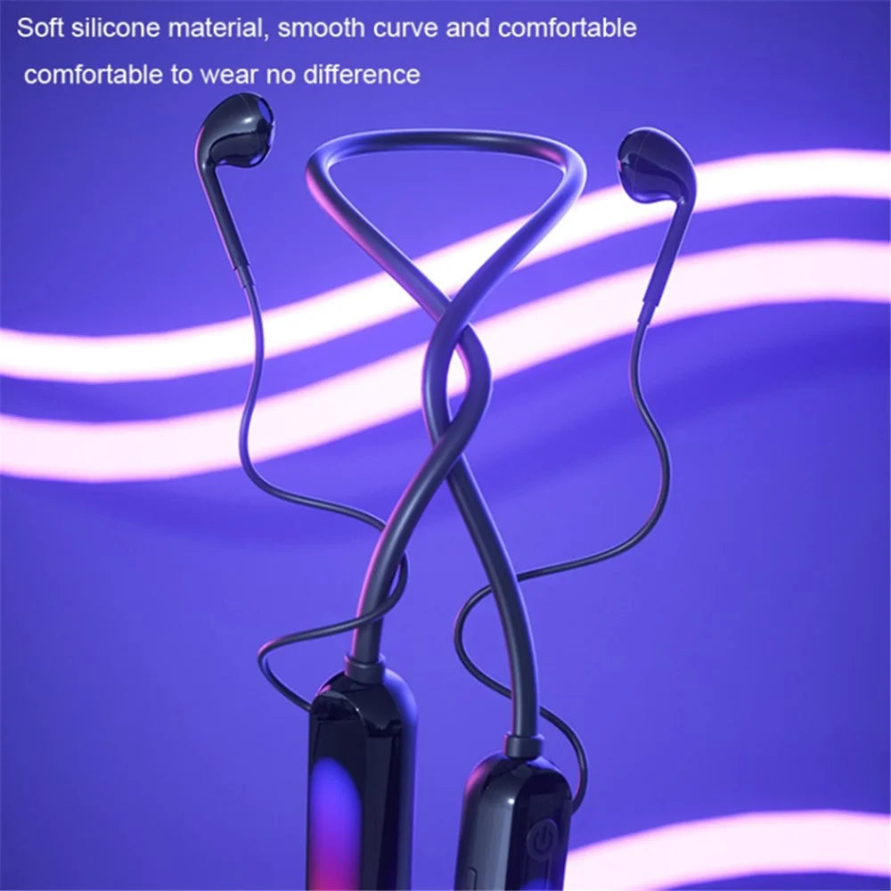 B10 Silicone Neck-mounted Bluetooth-compatible Earphones Wireless Headphones with Transmitter - 2