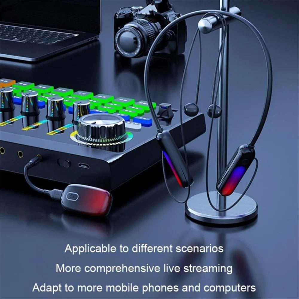 B10 Silicone Neck-mounted Bluetooth-compatible Earphones Wireless Headphones with Transmitter - 5