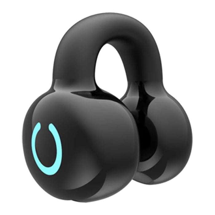 YX09 Clip-On Single Ear Bluetooth-compatible Headset Stereo Business Style Wireless Headphones - Black - 1
