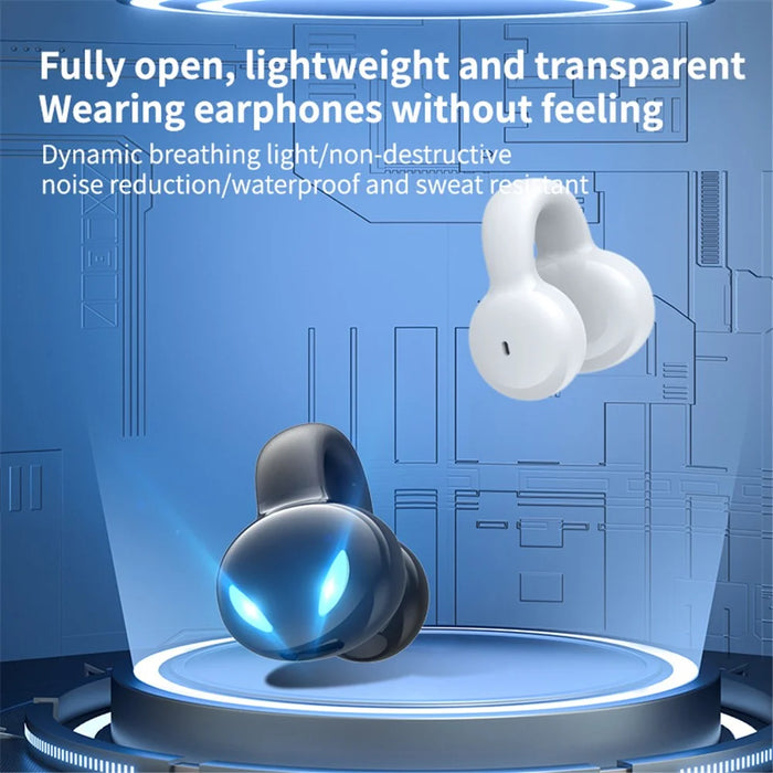 YX03 Open Ear Headphone Bluetooth-compatible 5.3 Wireless Bluetooth-compatible Headset Waterproof Sport Running Clip-on Earphone - Black - 2