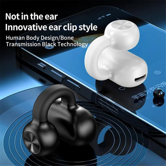 Z28 Bluetooth-compatible 5.3 Clip-on Single Ear Headphone Noise Canceling Wireless EarPhone - Black - 2