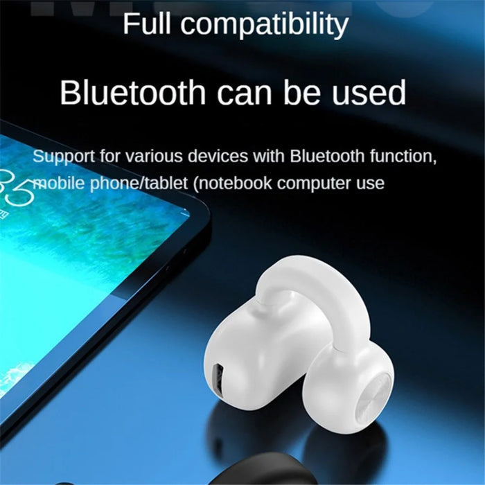 Z28 Bluetooth-compatible 5.3 Clip-on Single Ear Headphone Noise Canceling Wireless EarPhone - Black - 4