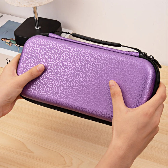 Portable Storage Bag for Nintendo Switch Game Console PC+PU Carrying Case - Purple - 2