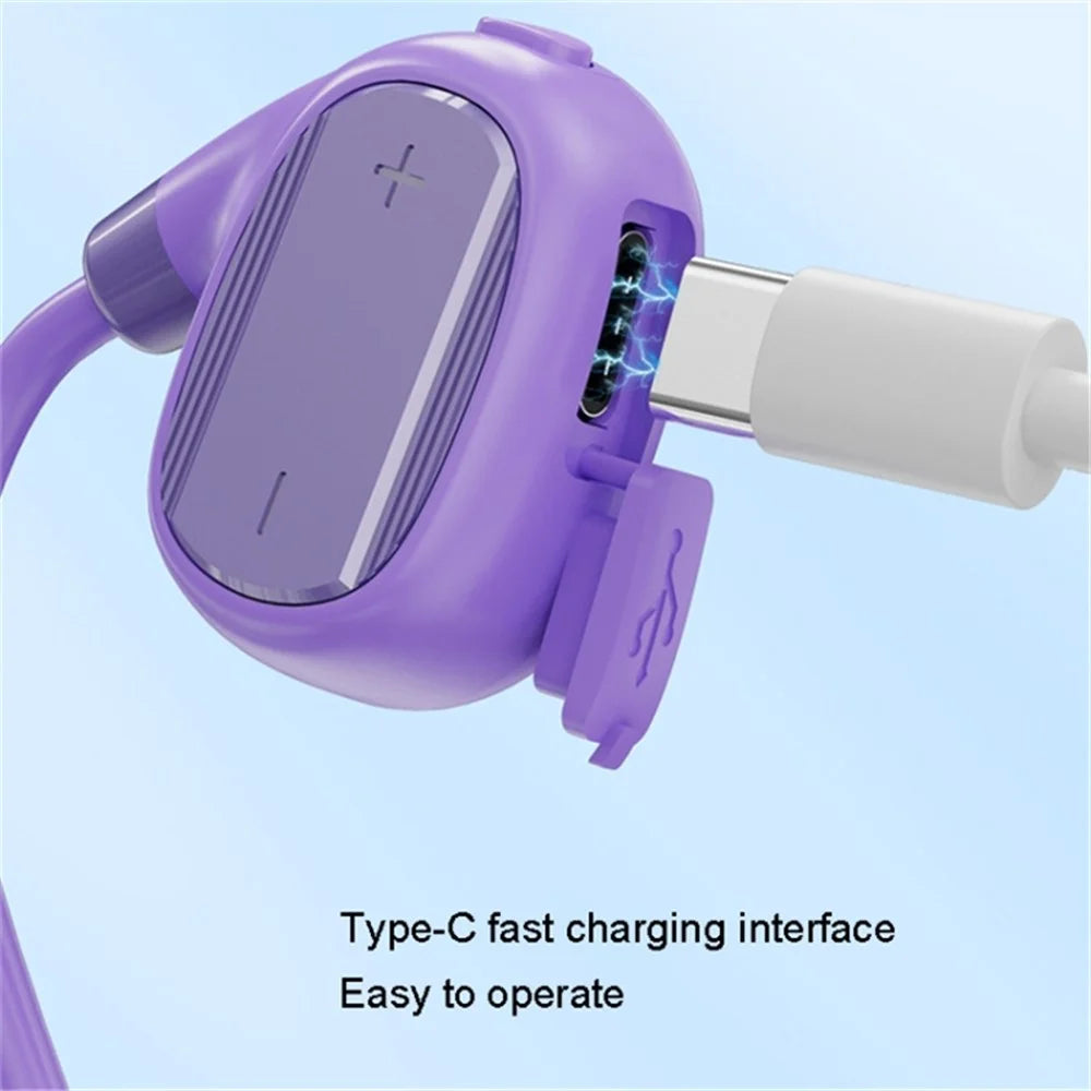 GCD-S11 Air Conduction Wireless Bluetooth-compatible Earphones Open Ear Sports HiFi Headphones - Purple - 4