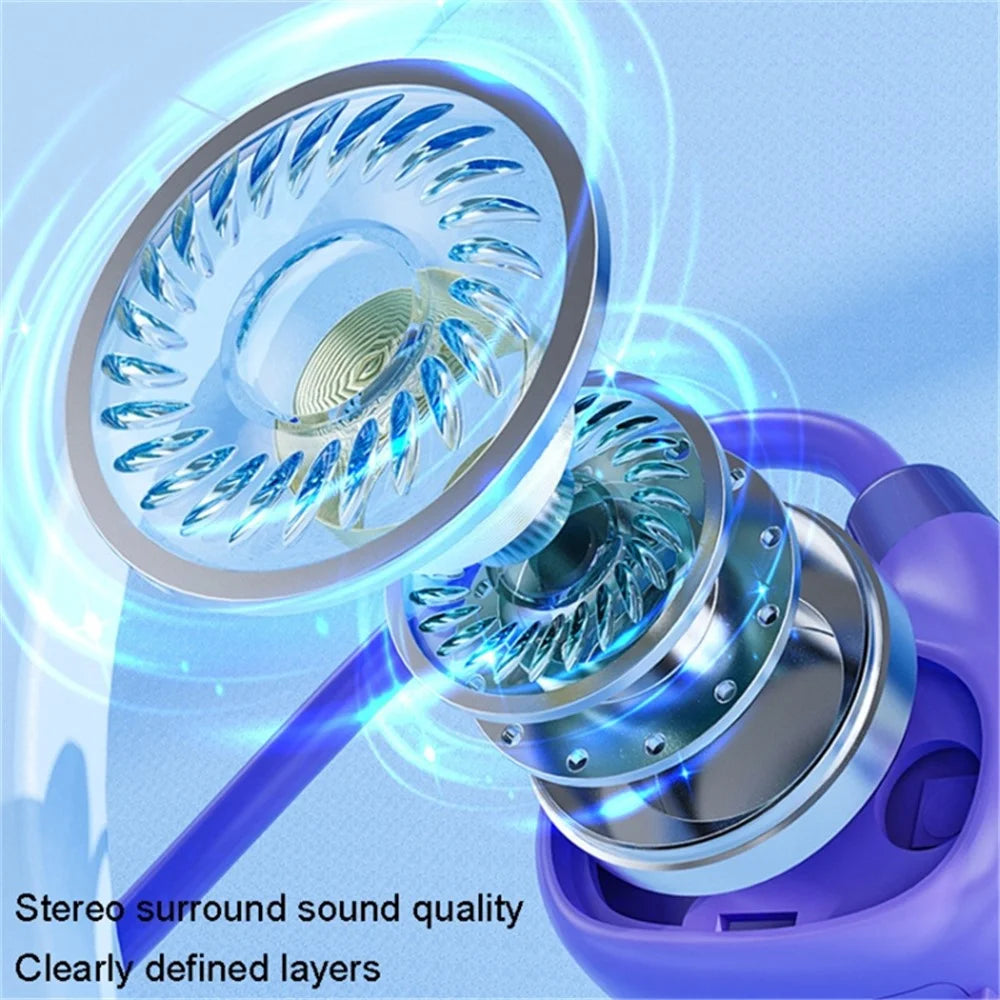GCD-S11 Air Conduction Wireless Bluetooth-compatible Earphones Open Ear Sports HiFi Headphones - Purple - 7