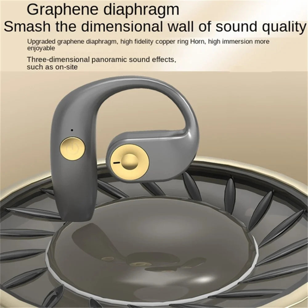 G15 OWS Hook Earphones Air Conduction Wireless Bluetooth-compatible Sports Headphones - Grey - 4