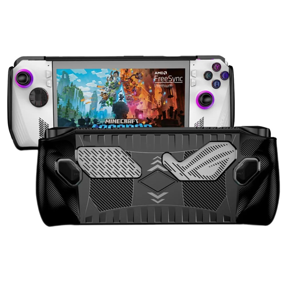 For ASUS ROG Ally Anti-Scratch TPU Cover Sleeve Game Console Protector Dustproof Case - Black - 1