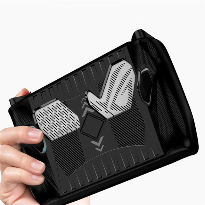 For ASUS ROG Ally Anti-Scratch TPU Cover Sleeve Game Console Protector Dustproof Case - Black - 3
