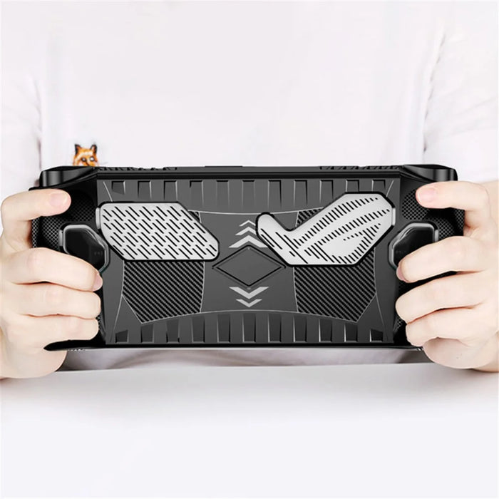 For ASUS ROG Ally Anti-Scratch TPU Cover Sleeve Game Console Protector Dustproof Case - Black - 4