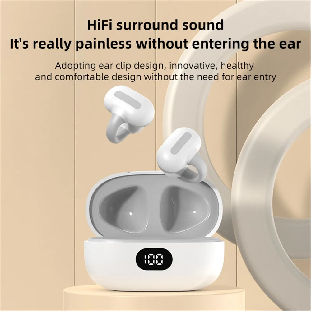 TWS-S8 Wireless Bluetooth-compatible 5.3 Earphones Sweatproof Clip-on Sports Headphones - Black - 2