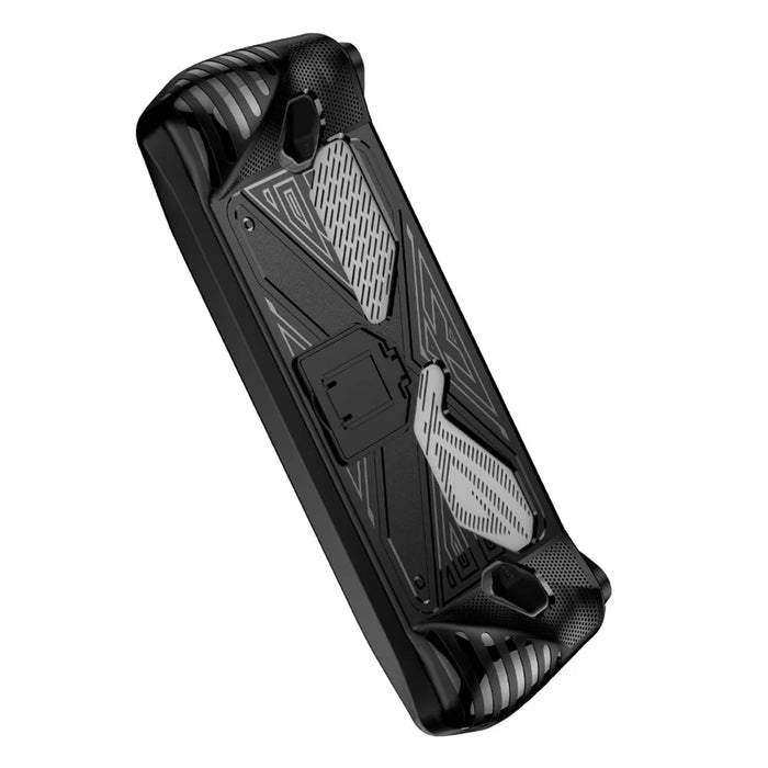 For Asus ROG ALLY Game Console Soft TPU Case Impact Resistant Protective Cover with Kickstand - Black - 6