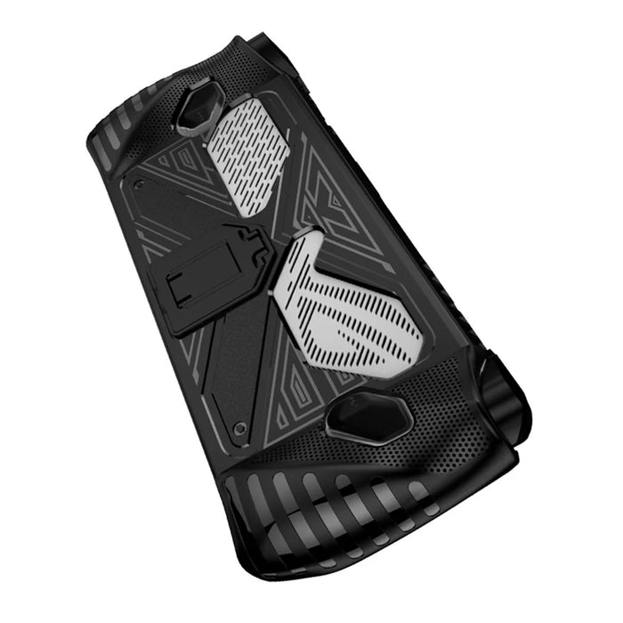 For Asus ROG ALLY Game Console Soft TPU Case Impact Resistant Protective Cover with Kickstand - Black - 7