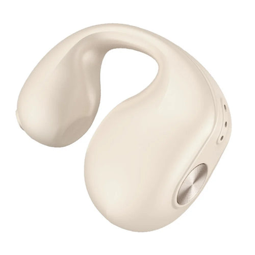 V50 Single-Ear Headset Bluetooth-compatible Wireless Bone Conduction Clip-on Headphone Sport Running Earphone - Skin Color - 1