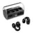 FK8 Bone Conduction Bluetooth-compatible Earphones Ear Clip Headphones with Digital Display Charging Case - Black - 1