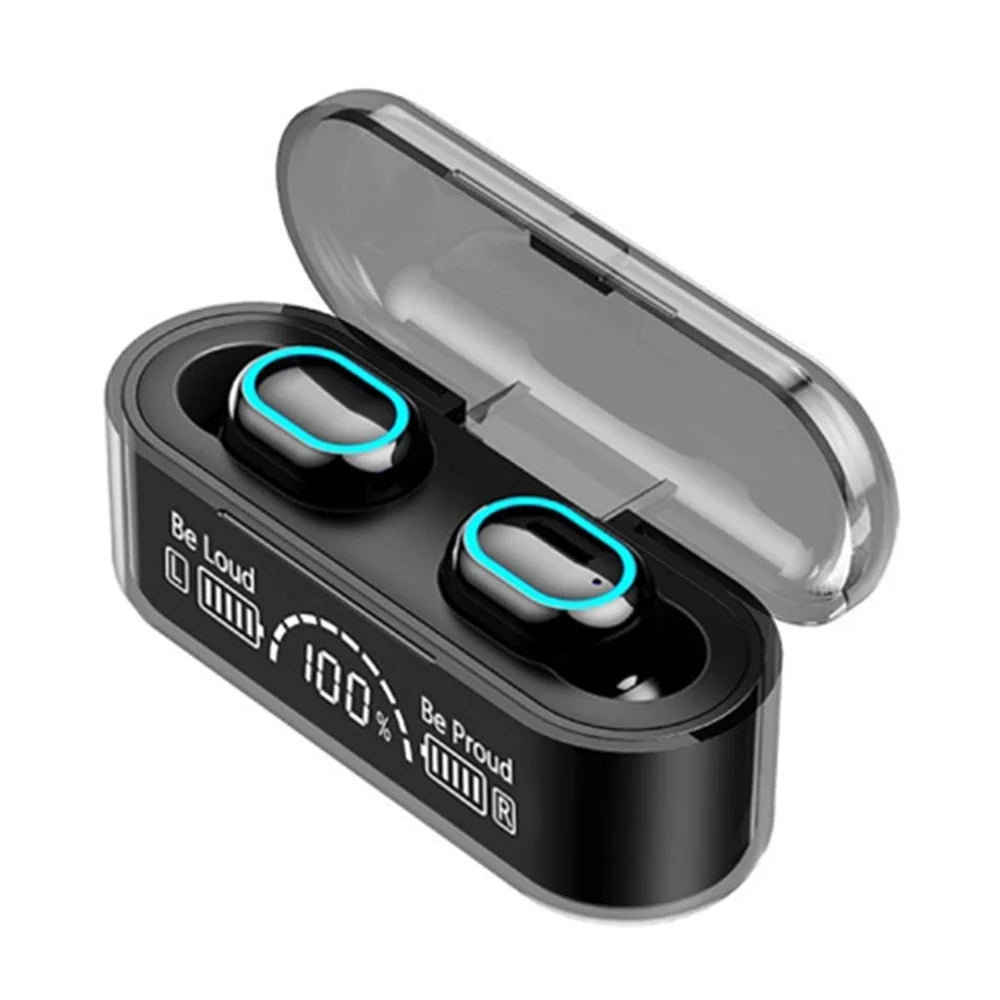 G35 TWS Wireless Bluetooth-compatible Earphone Mini In-ear Earbuds Touch Headset with Digital Display Charging Case - 1