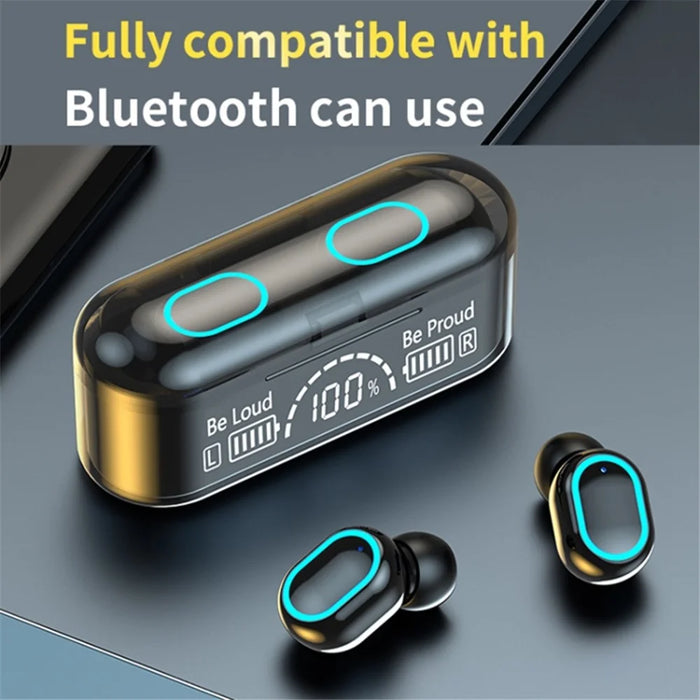 G35 TWS Wireless Bluetooth-compatible Earphone Mini In-ear Earbuds Touch Headset with Digital Display Charging Case - 2
