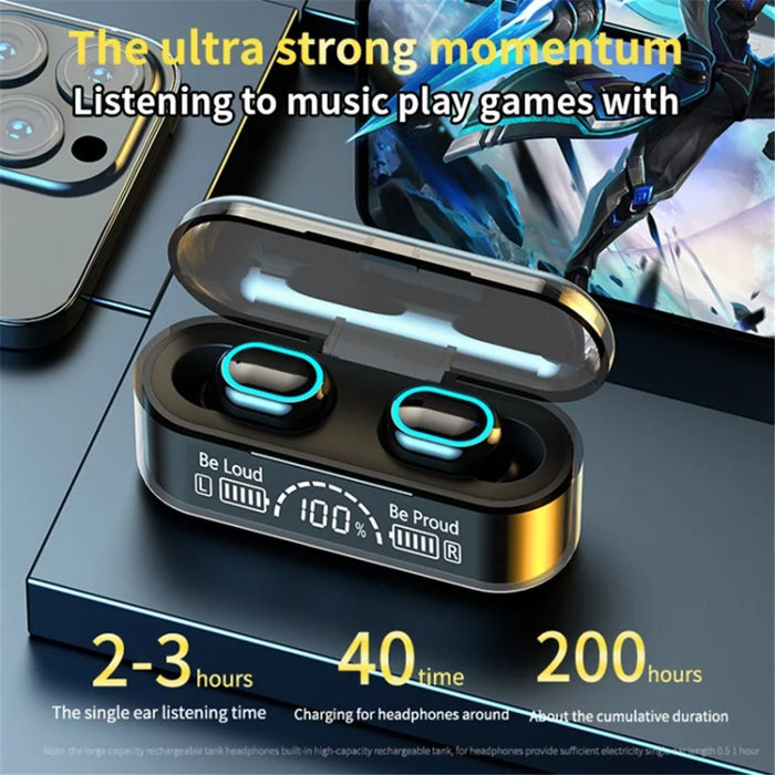 G35 TWS Wireless Bluetooth-compatible Earphone Mini In-ear Earbuds Touch Headset with Digital Display Charging Case - 3