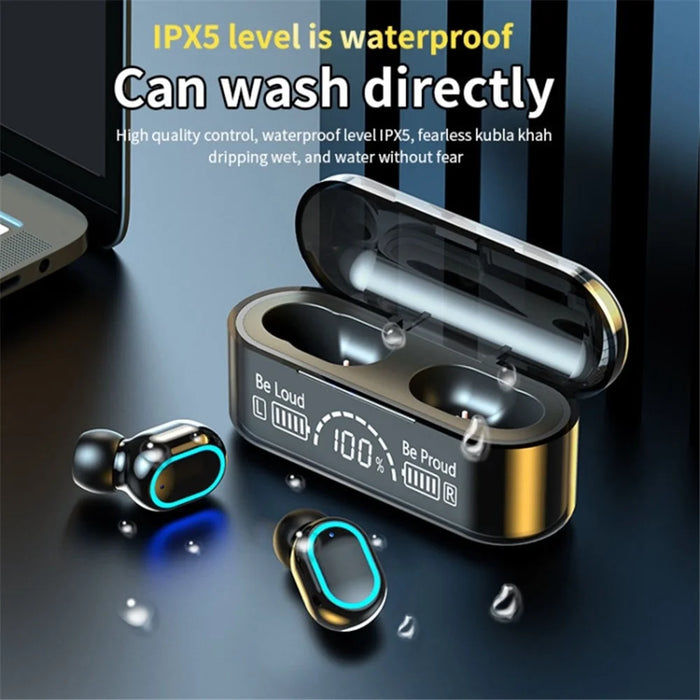 G35 TWS Wireless Bluetooth-compatible Earphone Mini In-ear Earbuds Touch Headset with Digital Display Charging Case - 4