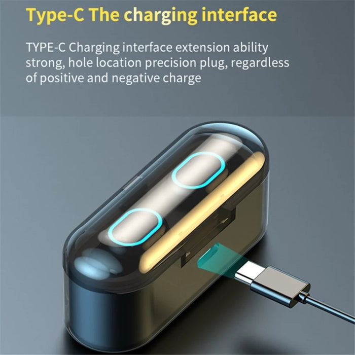 G35 TWS Wireless Bluetooth-compatible Earphone Mini In-ear Earbuds Touch Headset with Digital Display Charging Case - 6