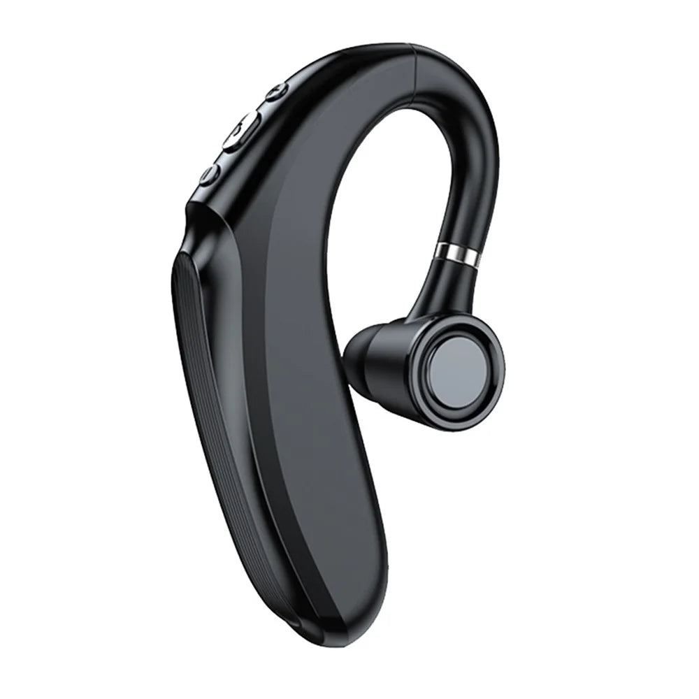 Q12 90mAh Battery Single Ear Wireless Bluetooth-compatible Earhook Headset Business Sports Music Call Earphone - Black - 1