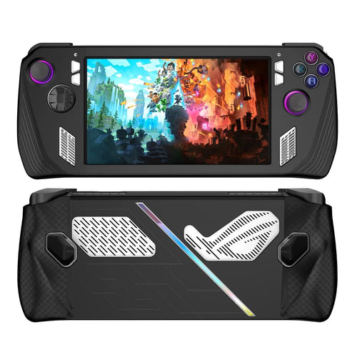 For ASUS ROG Ally Anti-Scratch Game Console Case Soft Silicone Protective Cover - Black - 1