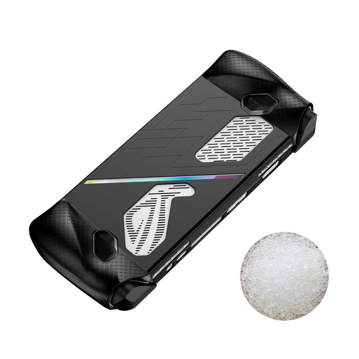 For ASUS ROG Ally Anti-Scratch Game Console Case Soft Silicone Protective Cover - Black - 3