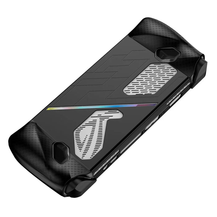 For ASUS ROG Ally Anti-Scratch Game Console Case Soft Silicone Protective Cover - Black - 6