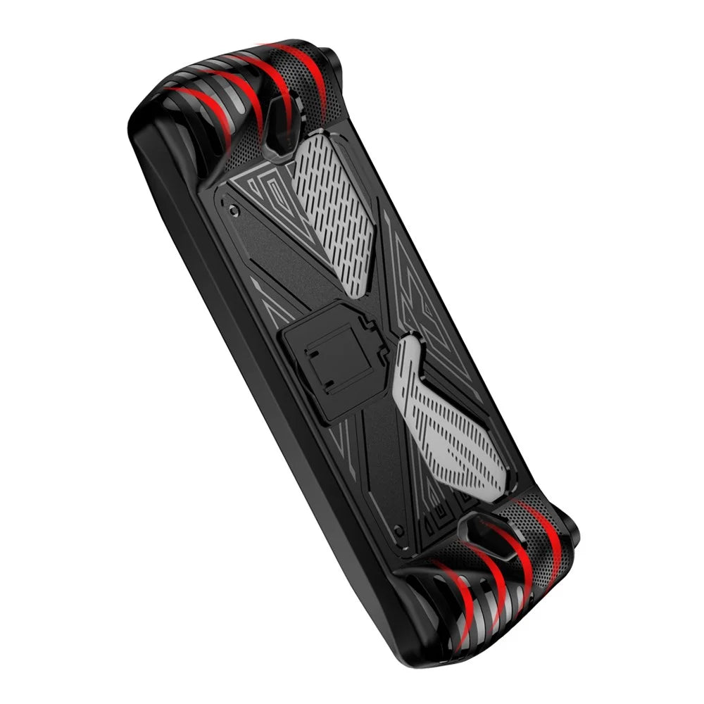 For Asus ROG ALLY Game Console Soft TPU Case Anti-drop Protective Cover with PC Kickstand - Black - 6