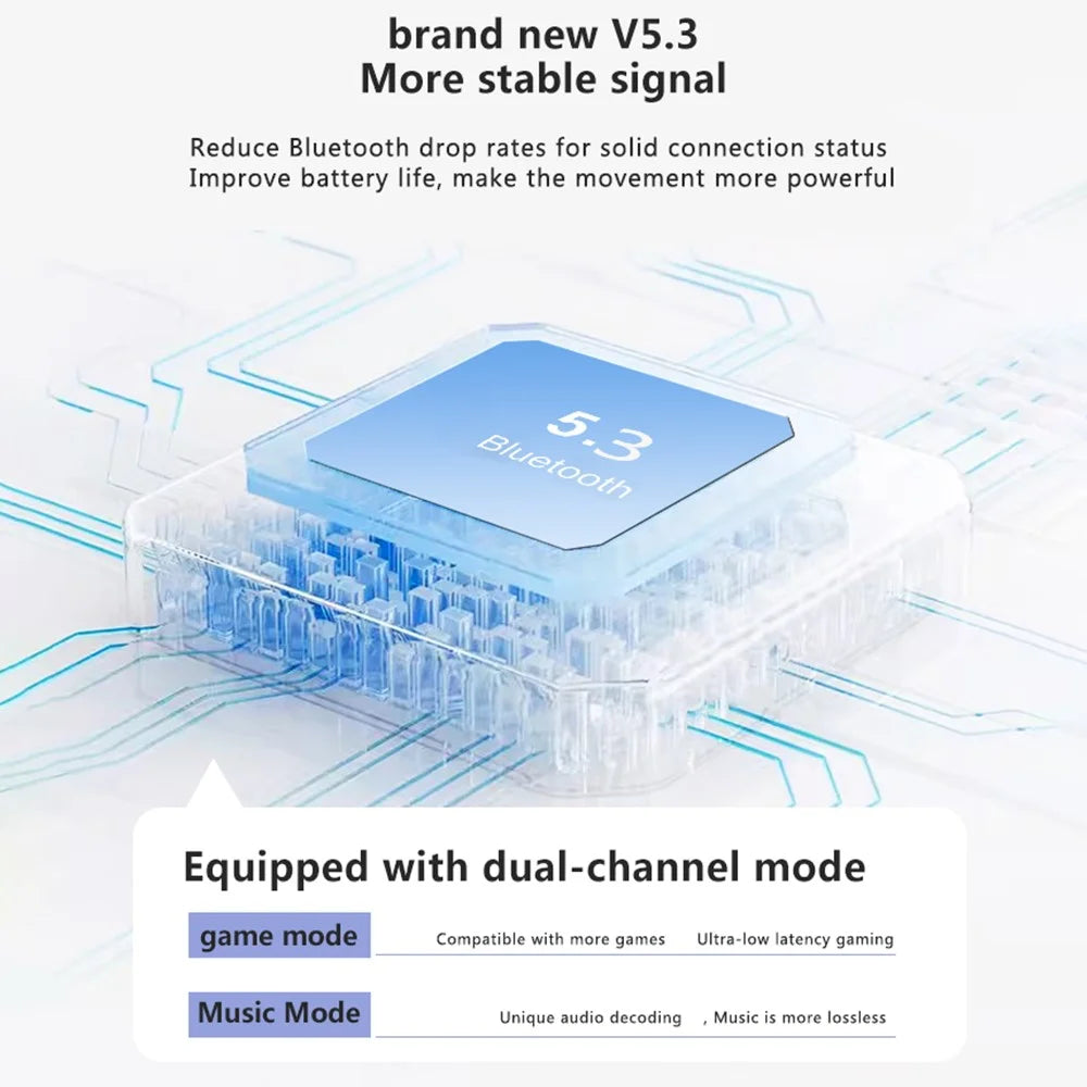 VV4 Air Conduction Bluetooth-compatible 5.3 Open-Ear Headphones Lightweight Dual Mode Earphones - 3