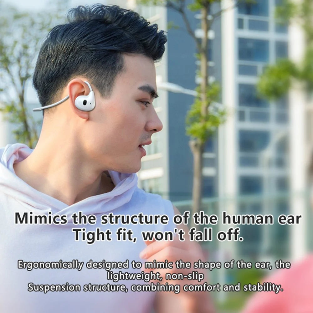 VV4 Air Conduction Bluetooth-compatible 5.3 Open-Ear Headphones Lightweight Dual Mode Earphones - 5