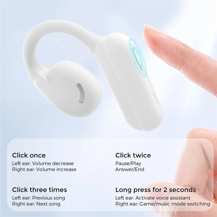 AHASTYLE WG134 Silicone Ear Loop Headphone Open Ear Wireless Bluetooth-compatible Earphones - 3