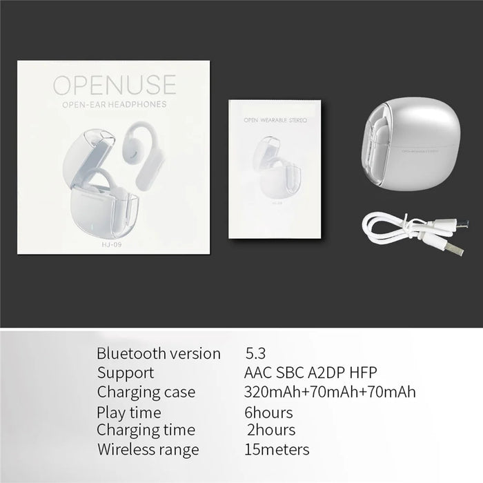 AHASTYLE WG134 Silicone Ear Loop Headphone Open Ear Wireless Bluetooth-compatible Earphones - 6