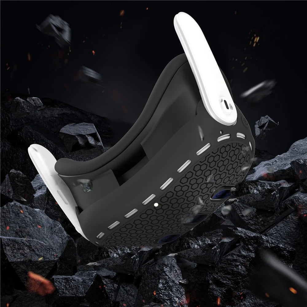 Protective Case for Meta Quest 3 VR Headset Anti-scratch Silicone Skin Cover - Black - 5