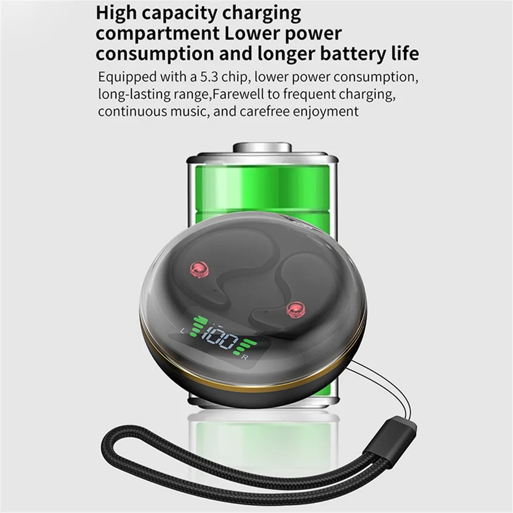 J1 Invisible Sleep Earbuds Wireless Bluetooth-compatible 5.3 Noise Canceling Headphones for Side Sleepers - White - 6