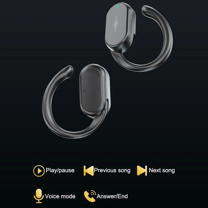 WEKOME WS-02 Rotary Ear Hook Bluetooth-compatible Earphones Waterproof Wireless Sports Headphones - Black - 6