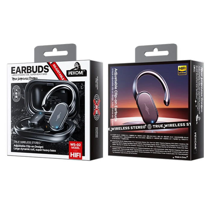 WEKOME WS-02 Rotary Ear Hook Bluetooth-compatible Earphones Waterproof Wireless Sports Headphones - Black - 7