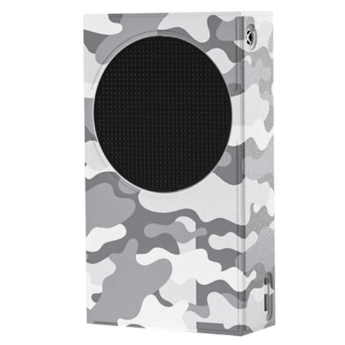 AOLION ALXB2368 For Xbox Series S Console Magnetic Cover PU+PVC+TPU Protective Sleeve - Grey Camouflage - 1