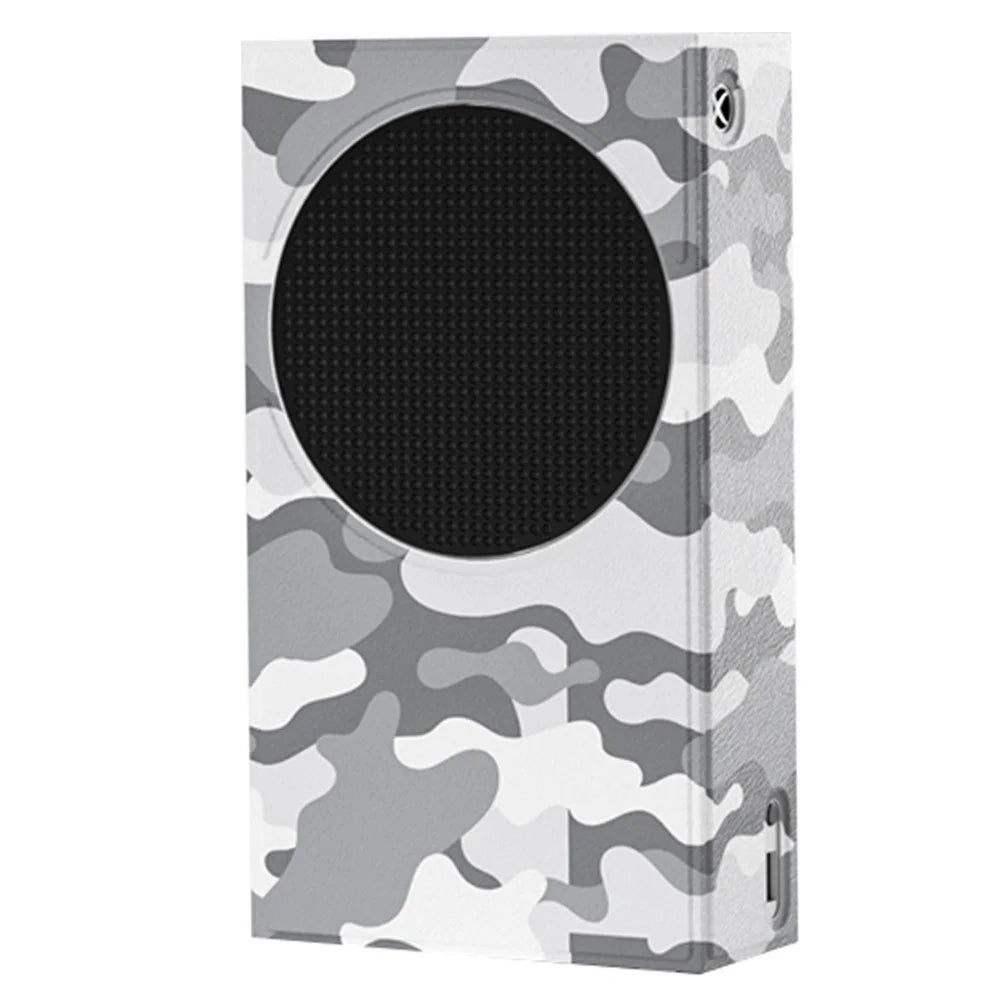 AOLION ALXB2368 For Xbox Series S Console Magnetic Cover PU+PVC+TPU Protective Sleeve - Grey Camouflage - 1
