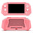 For Nintendo Switch Lite Game Controller Protector PC + TPU Protective Sleeve Handle Grip - Pink - 1