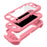 For Nintendo Switch Lite Game Controller Protector PC + TPU Protective Sleeve Handle Grip - Pink - 2