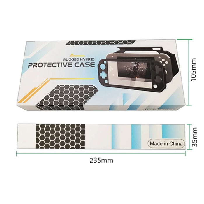 For Nintendo Switch Lite Game Controller Protector PC + TPU Protective Sleeve Handle Grip - Pink - 6