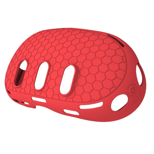 For Meta Quest 3 Protective Case VR Headset Anti-slip Anti-drop Silicone Cover - Red - 1