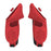 1 Pair for Meta Quest 3 / 3S Touch Controller Protective Cover Anti-Drop Silicone Case with Hand Strap - Red - 2