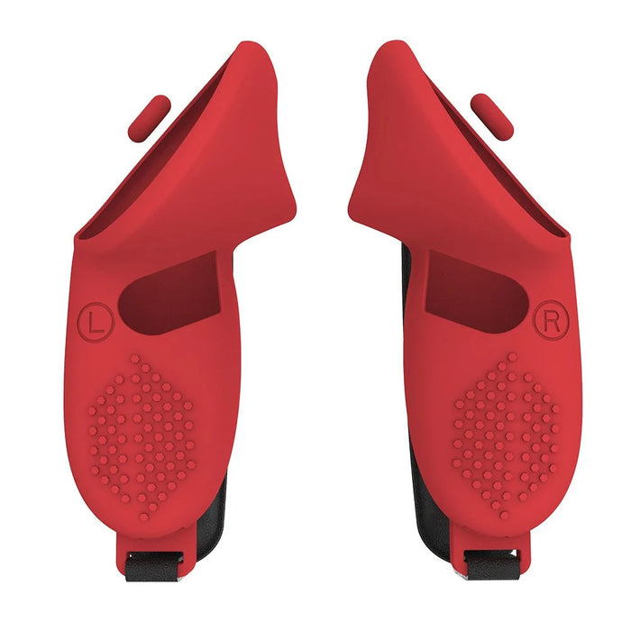 1 Pair for Meta Quest 3 / 3S Touch Controller Protective Cover Anti-Drop Silicone Case with Hand Strap - Red - 2