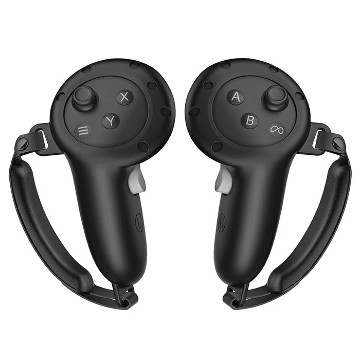 WOLMTT 1 Pair for Meta Quest 3 Touch Controller Anti-drop Protective Cover Silicone Sleeve - Black - 1